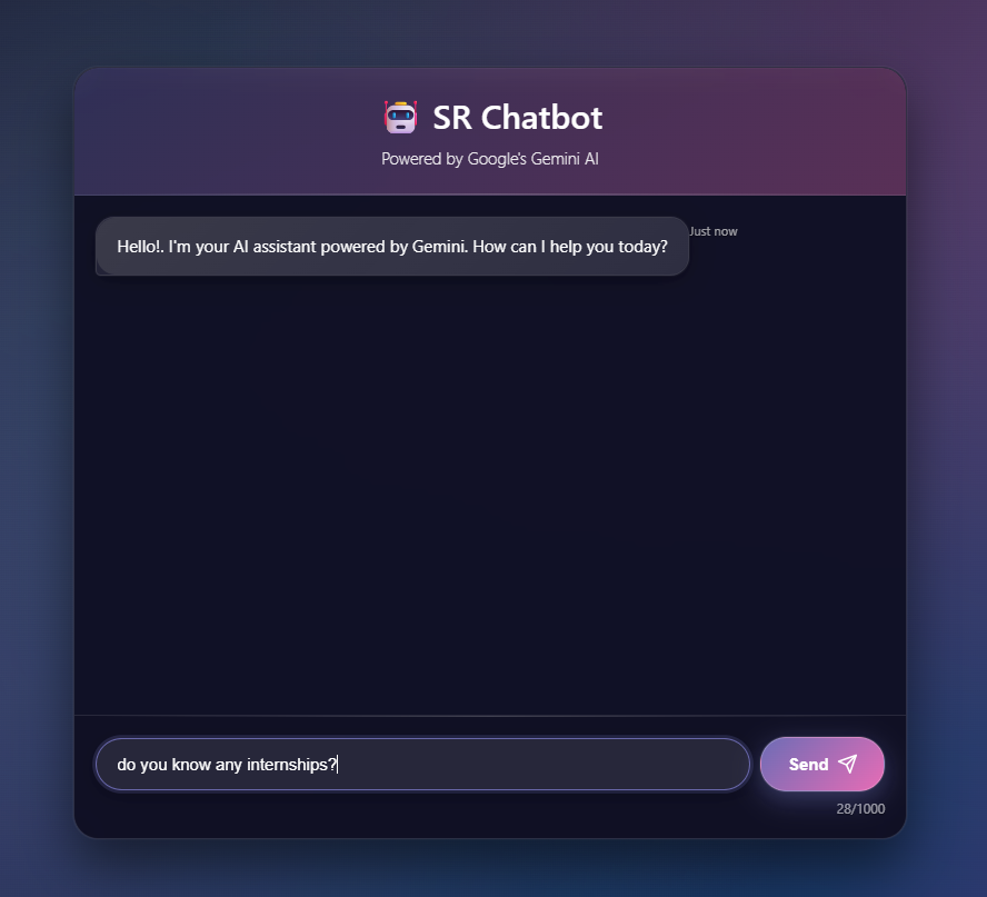 AI Chat-bot screenshot 1